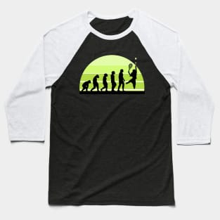 Evolution of Tennis - Tennis Lover Baseball T-Shirt